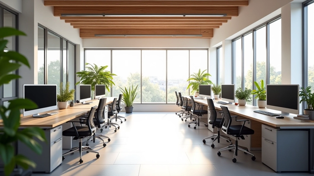 Ambiente moderno di lavoro con startup italiane, ufficio luminoso con tecnologia, spazi collaborativi contemporanei
